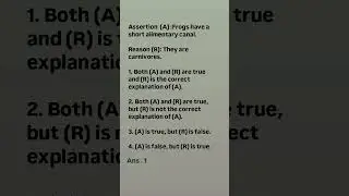 Frog 🐸 Assertion reason question Neet 2025 #neet2025 #biology #mcq #360/360 #neetexam