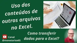 COMO COPIAR DADOS PARA O EXCEL: Use no Excel, informações do Word, PDF, SQL, dados da Internet,...