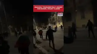 Bulgaria Protest Turns Violent: Thousands Storm Streets Against 2026 Budget| Watch #shorts