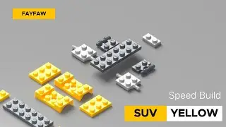 Lego Yellow SUV - Lego Brick Speed Build