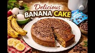 Banana Cake in Air Fryer | Simple Cake Recipe at Home.  #BananaCake