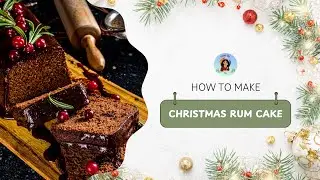 Rum Cake Recipe | From Soaking Fruits to First Bite | Christmas Cake, Bakery Style ✨