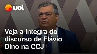Sabatina de Dino: 'Ninguém adapta a toga a seu sabor', diz Flávio Dino em fala inicial