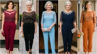 Formal Jumpsuits for Mother of Bride - Designer Wedding Jumpsuits for Over 50s - Bride's Mom Dresses