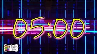 5 Minute Neon Countdown Timer