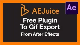 How to Export GIFs from After Effects Tutorial | AEJuice gif render setting