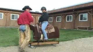 CHA Riding Instructor Steve Lantvit Demonstrates A Western Riding Lesson