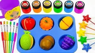 Oddly Satisfying Video l Making DIY Real Relaxung Stars Lollipop Candy Coloring SPRUNKI Eggs ASMR