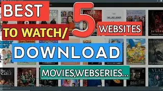 Best 5 Websites to Download/Watch Movies and webseries.. | Top websites | Download movies
