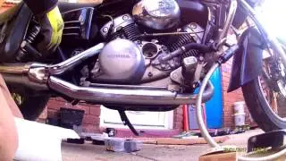 VT125 honda shadow oil change after sitting for 7 years  Pt1