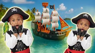 CRAZY PIRATE ADVENTURES ON THE HIGH SEAS 🌊🏴‍☠️ l LAS ROYAL TWINS SHOW 👑✨