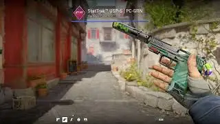 counter strike 2 skin usp-s PC-GRN sticker craft and charm combo
