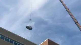 Rhodes Hall Crane Lift
