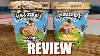 Ben & Jerry's Sundae Review Oh My Banoffee Pie and Cookie Vermont-ster
