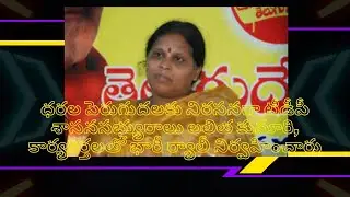 TDP legislator holds massive rally with Lalitha Kamari activists to protest against price hike||CN9