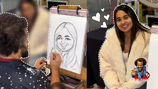 Model Smiles for a caricature artwork of Alani J (@Mr.AlaniJ )