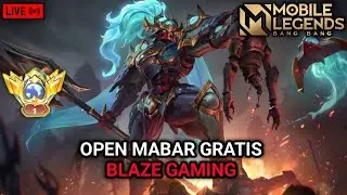 LIVE MOBILE LEGENDS OPEN MABAR GRATIS PUSH RANK