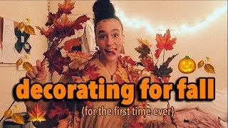 🍂fall decorating my room for the first time!!!🍂 *spooky szn vlog #2*