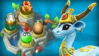 HATHOR UNLOCKING + Hatching 4 New Dragons! (Flame Lily, Chemistry, Osiris, Pyramid ) - DML #1587