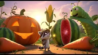 🌱 MAGIC SEEDS? Rocky Raccoon&rsquo;s Giant Fruit Dream! 🍅🍇 | Funny Kids Cartoon #cartoon #animalstory