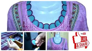 🤩cutwork neck design/latest Gala design cutting&stitching/new pakistani gala design #clothdesign👌✂️💯