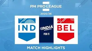 FIH Pro League 2025-26 Highlights | India 1- 3 Belgium | Rourkela, Odisha