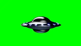 Realistic UFO &ndash; Free Looped Green Screen Stock Footage (Download in Description)