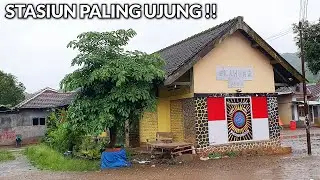 SYAHDU ! HUJAN DERAS & MENJELANG MAGHRIB BERKUNJUNG KE STASIUN SLAHUNG, PONOROGO
