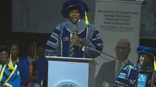 Dr. Sola Owonikoko shares his story at ESCAE UNIVERSITY Convocation ceremony