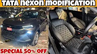 2025 Tata NEXON✅ Modification || 50% off‼️on full base to top|| budget modification in nexon||