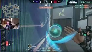 Shroud React on Sen sick 1 v 3 clutch with trolling