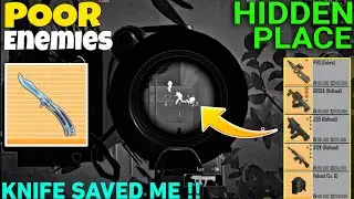 Hidden Place🤪 New Knife Saved me in Rad🔥 | PUBG METRO ROYALE 