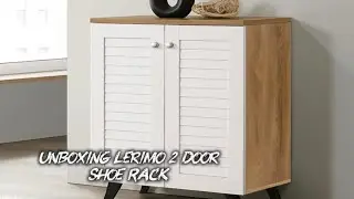 Unboxing LERIMO 2-Door Engineered Wood Shoe Rack FROM AMAZON 