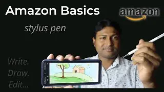 Amazon Basics Capacitive Stylus Pen for Android Mobile and Tablet Unboxing and Review