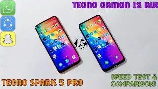 Tecno Spark 5 Pro Vs Tecno Camon 12 Air Speed Test & Comparison [Urdu/Hindi]