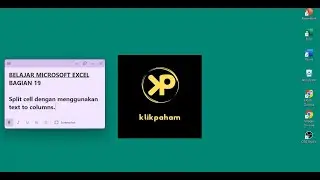 BELAJAR MICROSOFT EXCEL BAGIAN 19. Split Cell dengan Menggunakan Text To Columns.