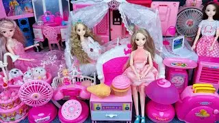 13 Minutes Satisfying with Unboxing Cute Barbie Princess party home Review Toys |ASMR