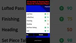 98 Set Piece Taking! 96 Curl! Best & Cheapest Free Kick Master (47,000 GP) in eFootball #shorts