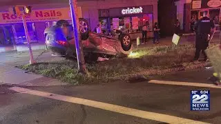 Two injured after rollover crash on Sumner Ave in Springfield