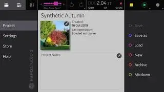 Nanostudio  2 sound demo (mini track made on iPhone 6S)