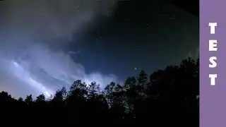 Night Storm - GoPro HERO 4 Night Lapse in 4K - Lightning storm, stars & clouds