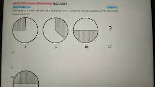 GATE-2025 Aptitude [Chemical Engineering| numerical&Spatial Aptitude #gate #gate2026 #engineering#yt