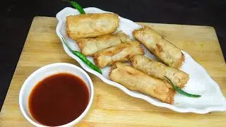 चिकन आलू स्प्रिंग रोल झटपट से तैयार,Chicken Potato Spring Rolls! Aalu chicken masala spring rolls