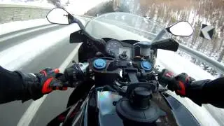 GoPro HD: Aprilia RS 125 - Winter Ride - Sestriere