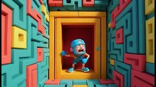 O Novato Veloz do Roblox Ficou Preso no Labirinto | Rimas e Canções Infantis