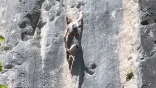 Voie n&deg;6 (7a+), Bellecombe-en-Bauges