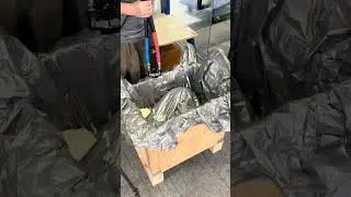 foam packaging, hand-shot foam bag packaging, and foam adhesive work #shortvideo