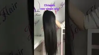 Chinese raw virgin hair wig straight hair #wigs #fyp #bundle #hairextensions #humanhair #hairbundles