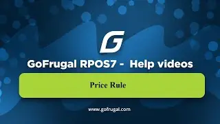 GoFrugal RPOS7 - Price Rule Feature