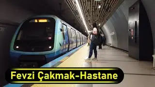 Metro Station Fevzi Çakmak-Hastane - Istanbul 🇹🇷 - Walkthrough 🚶